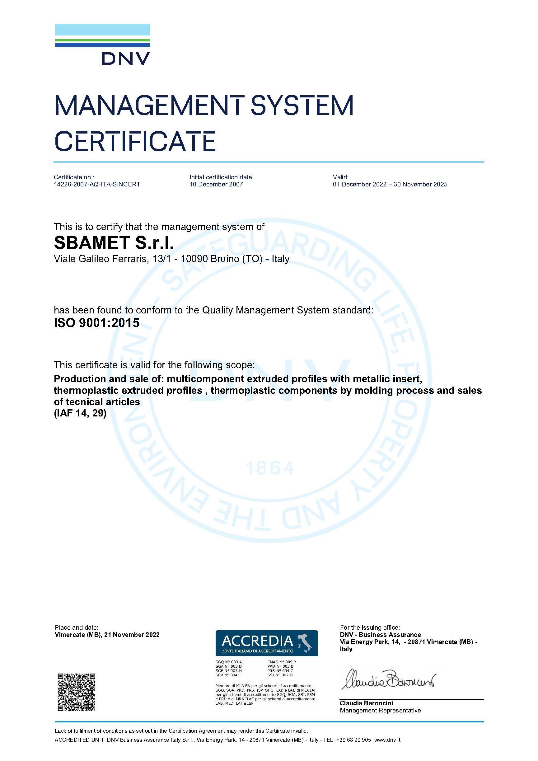ISO 9001 14226 2007 AQ ITA SINCERT 5 en US 20221121 20230124144043 98cb5751