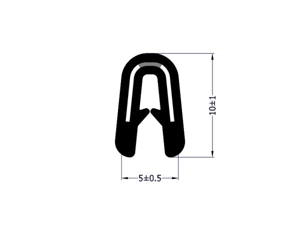 Canalina armata 5x10 2 alette