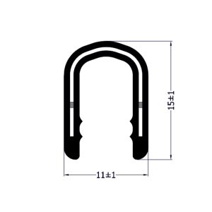 Canalina armata 11x15 senza alette