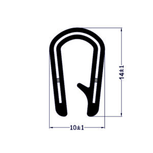 Canalina armata 10×13,5 1 aletta