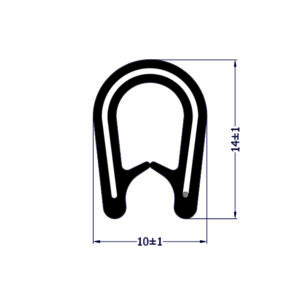 Canalina armata 10×13,5 2 alette