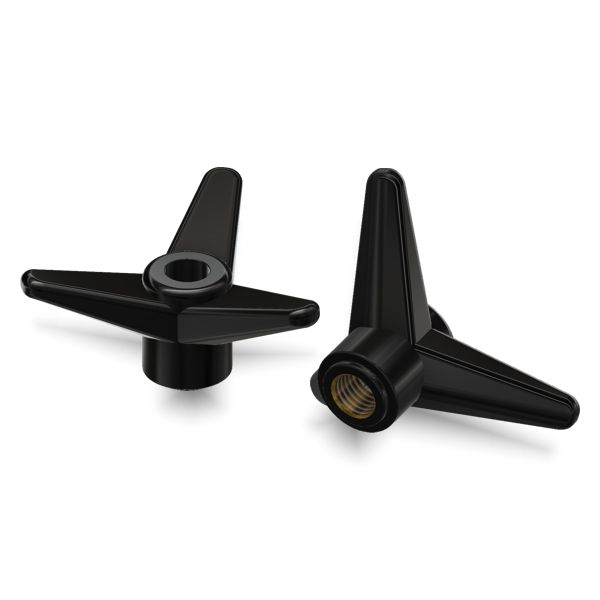 03 7 11 VOLANTINO 3 PUNTE CON BOCCOLA OTTONE FILETTATA PASSANTE ab4c8608