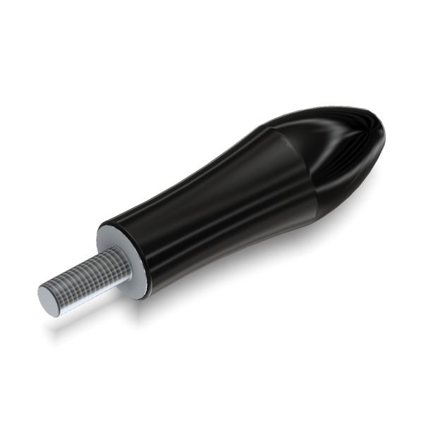 03 9 8 MANIGLIA A PERA CON PERNO IN FERRO cf006037